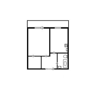 1-к квартира, на длительный срок, 30м2, 3/9 этаж