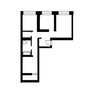 1-к квартира, на длительный срок, 34м2, 2/12 этаж