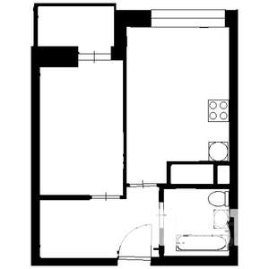 1-к квартира, на длительный срок, 36м2, 4/22 этаж
