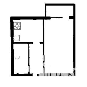 1-к квартира, на длительный срок, 37м2, 4/5 этаж