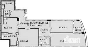 3-к квартира, на длительный срок, 120м2, 11/20 этаж