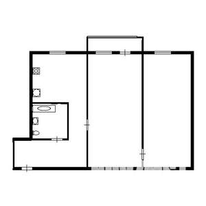 2-к квартира, на длительный срок, 46м2, 4/8 этаж