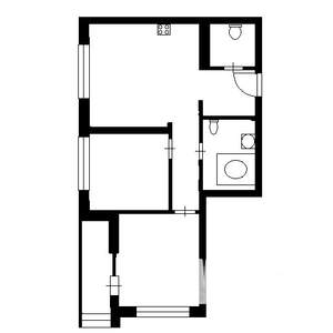 2-к квартира, на длительный срок, 44м2, 3/4 этаж