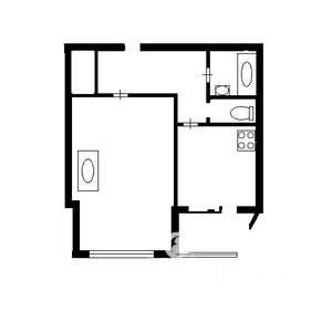1-к квартира, на длительный срок, 42м2, 5/9 этаж