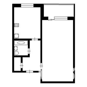 1-к квартира, на длительный срок, 32м2, 6/10 этаж