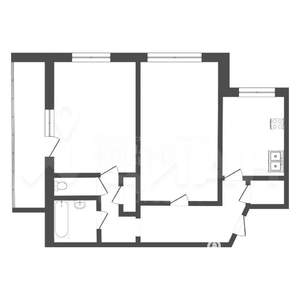2-к квартира, на длительный срок, 60м2, 4/14 этаж