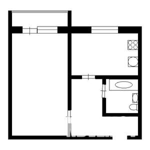 1-к квартира, на длительный срок, 33м2, 10/10 этаж