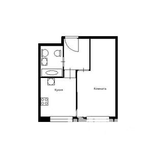 1-к квартира, на длительный срок, 36м2, 4/10 этаж