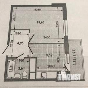 1-к квартира, на длительный срок, 40м2, 3/18 этаж