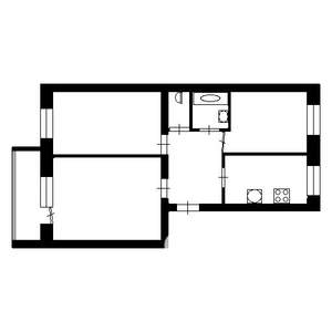 3-к квартира, на длительный срок, 60м2, 7/14 этаж