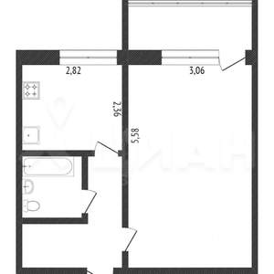 1-к квартира, на длительный срок, 32м2, 6/10 этаж