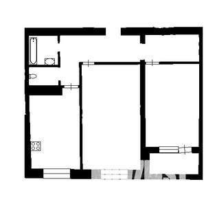 2-к квартира, на длительный срок, 57м2, 6/9 этаж