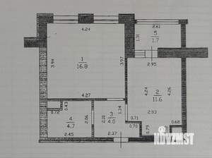 1-к квартира, на длительный срок, 37м2, 6/7 этаж