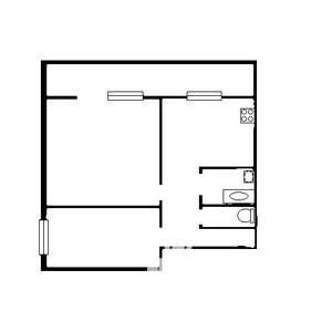 2-к квартира, на длительный срок, 45м2, 6/18 этаж