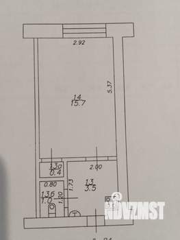 Студия квартира, на длительный срок, 21м2, 8/9 этаж