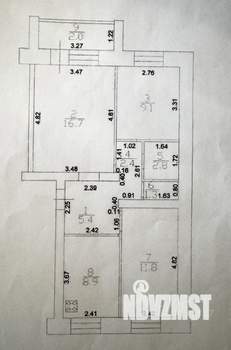 3-к квартира, вторичка, 58м2, 5/6 этаж