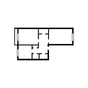 2-к квартира, вторичка, 55м2, 6/14 этаж