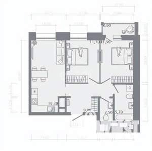 3-к квартира, вторичка, 73м2, 5/25 этаж