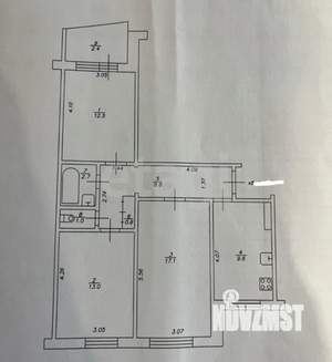 3-к квартира, вторичка, 65м2, 7/10 этаж