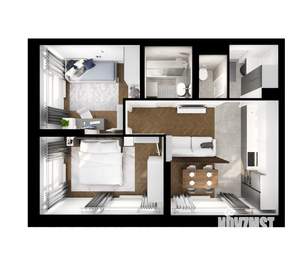2-к квартира, вторичка, 49м2, 21/26 этаж