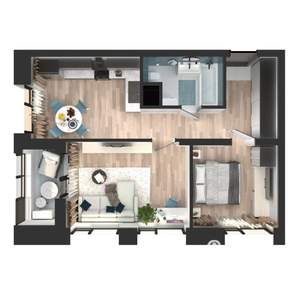 2-к квартира, вторичка, 51м2, 9/23 этаж