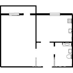 1-к квартира, вторичка, 43м2, 3/19 этаж
