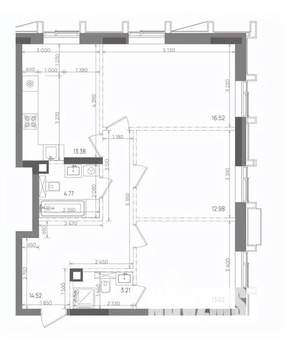 3-к квартира, вторичка, 78м2, 19/22 этаж