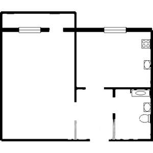1-к квартира, вторичка, 42м2, 1/9 этаж