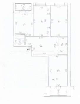 3-к квартира, вторичка, 96м2, 10/18 этаж
