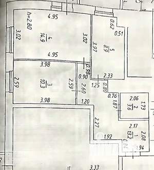 2-к квартира, вторичка, 52м2, 3/9 этаж