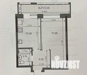 1-к квартира, вторичка, 41м2, 10/16 этаж