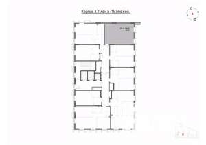 2-к квартира, вторичка, 47м2, 12/22 этаж