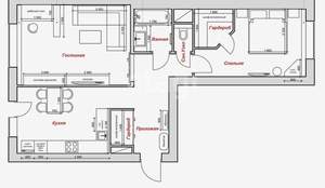 2-к квартира, вторичка, 84м2, 10/19 этаж