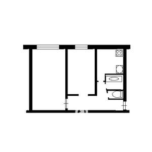 2-к квартира, вторичка, 46м2, 18/18 этаж