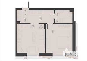 1-к квартира, вторичка, 47м2, 4/6 этаж