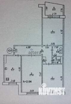 3-к квартира, вторичка, 66м2, 3/10 этаж