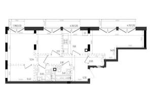 2-к квартира, вторичка, 69м2, 6/8 этаж