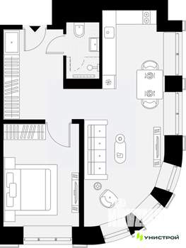 1-к квартира, вторичка, 44м2, 4/27 этаж