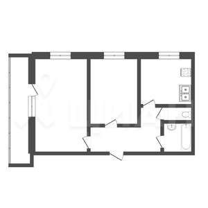 2-к квартира, вторичка, 50м2, 11/12 этаж