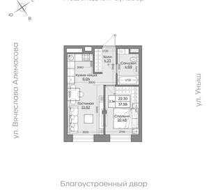 2-к квартира, вторичка, 37м2, 7/24 этаж