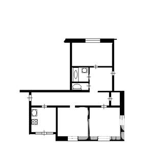3-к квартира, вторичка, 73м2, 5/10 этаж