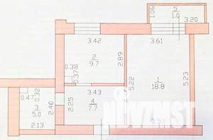 1-к квартира, вторичка, 44м2, 13/16 этаж