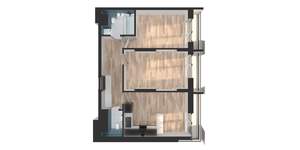 2-к квартира, вторичка, 61м2, 9/25 этаж