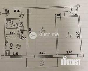 2-к квартира, вторичка, 47м2, 2/5 этаж