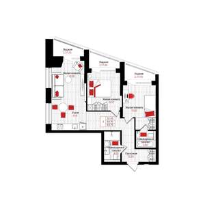 3-к квартира, вторичка, 64м2, 11/25 этаж