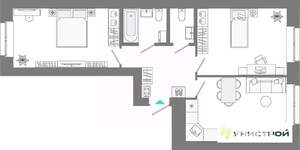 2-к квартира, вторичка, 61м2, 4/10 этаж