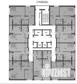 2-к квартира, вторичка, 53м2, 16/25 этаж