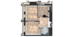 2-к квартира, вторичка, 59м2, 23/24 этаж