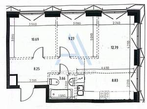 3-к квартира, вторичка, 53м2, 15/15 этаж