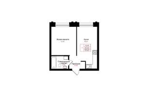 1-к квартира, вторичка, 35м2, 8/25 этаж